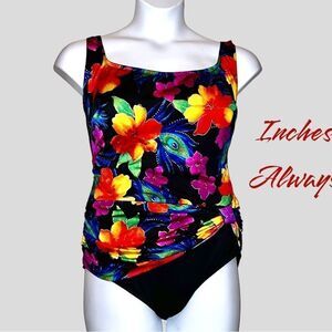 Inches away beautiful one piece swimsuit! New